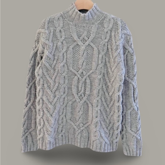 VTG Ralph Lauren exclusive Hand knit wool cable Chunky Sweater fisherman Preppy - Picture 14 of 14